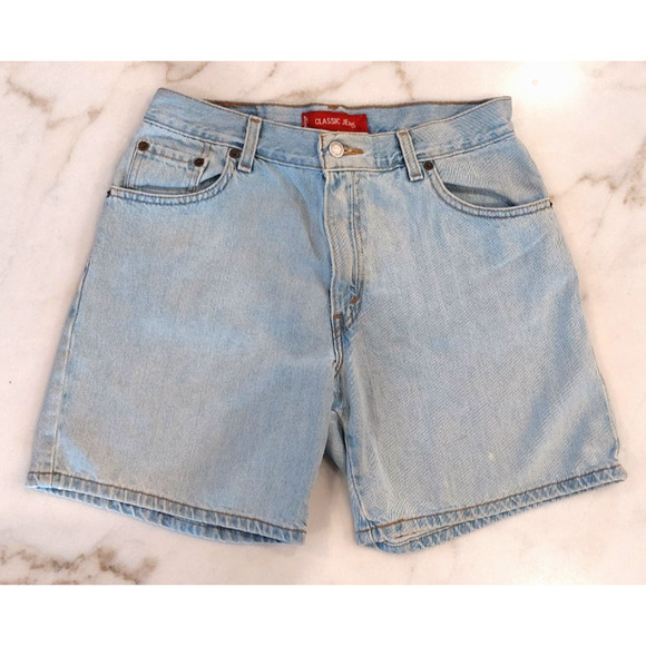 Levi's Classic Light Blue Jean Shorts Women's Size 10 USA VTG 90's - Picture 1 of 9